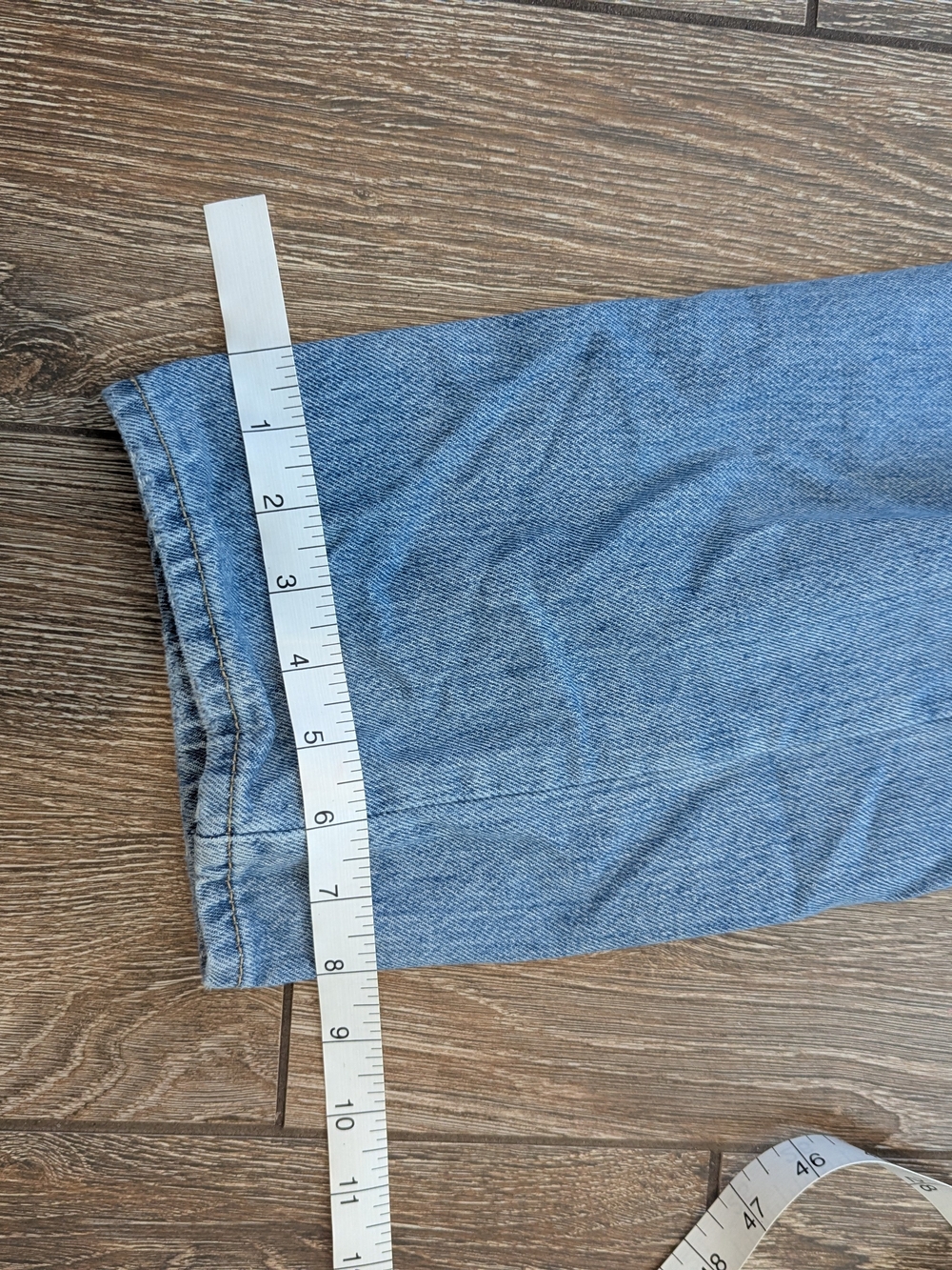 Levi's 94 Baggy Jeans Size 26 X 31 Full Length Light Wash Distressed Rigid Denim - Picture 11 of 11